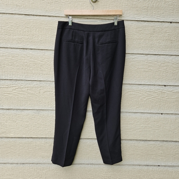 J. Crew black French girl slim crop pant in 365 crepe size 10 - Picture 2 of 5